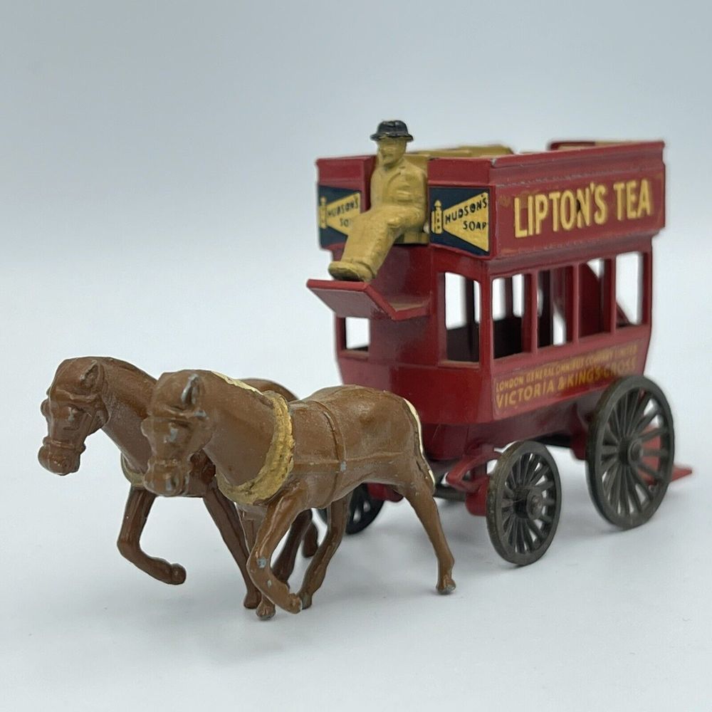 Matchbox Lesney Models of Yesteryear No. 12 Horse Bus Lipton's Tea No Box